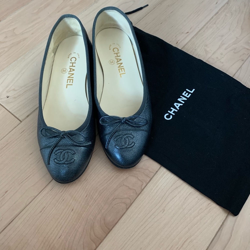 Chanel Ballerina Metallic Flat